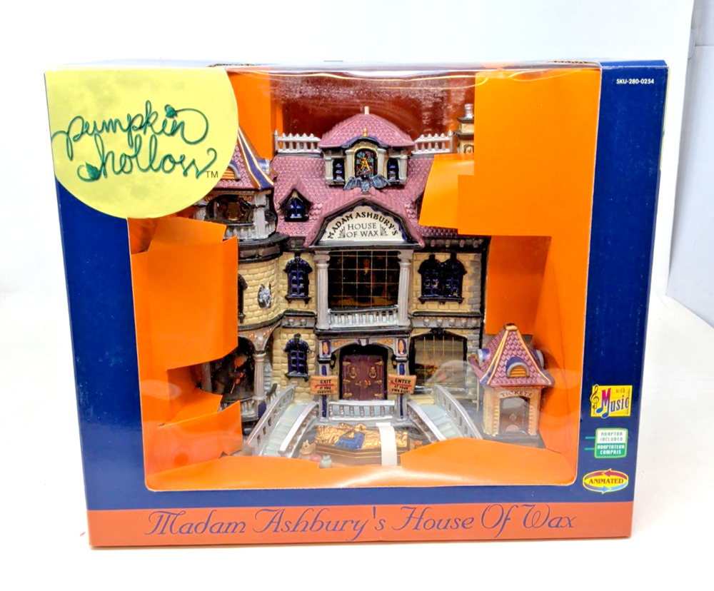 Pumpkin Hollow Lemax Madam Ashbury's House of Wax New 2003 Spooky Town Halloween